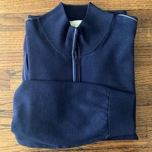 Brioni Mockneck Full-Zip Sweater